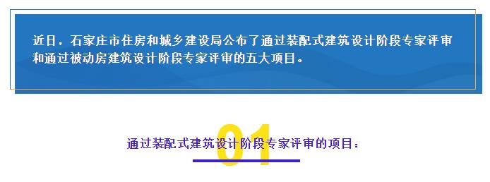 石家莊市五個(gè)項(xiàng)目通過裝配式建筑設(shè)計(jì)階段和被動(dòng)房建筑設(shè)計(jì)階段的專家評(píng)審